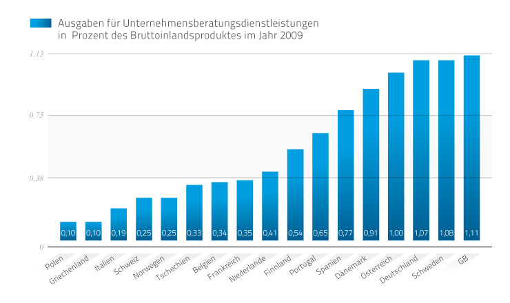 Ausgaben für Unternehmensberatung in Deutschland